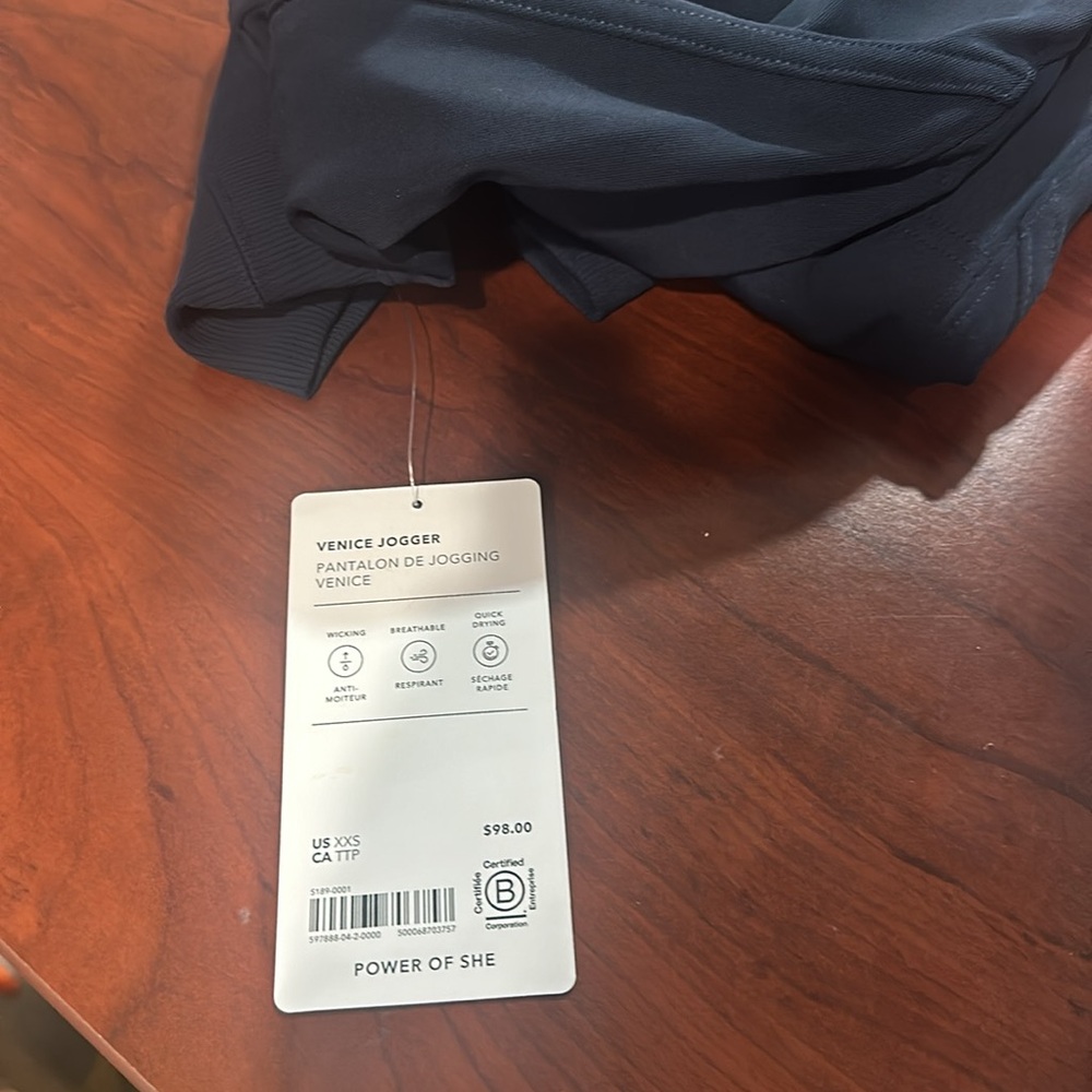 NWT Athleta Venice High Rise Jogger | Navy - Picture 7 of 14